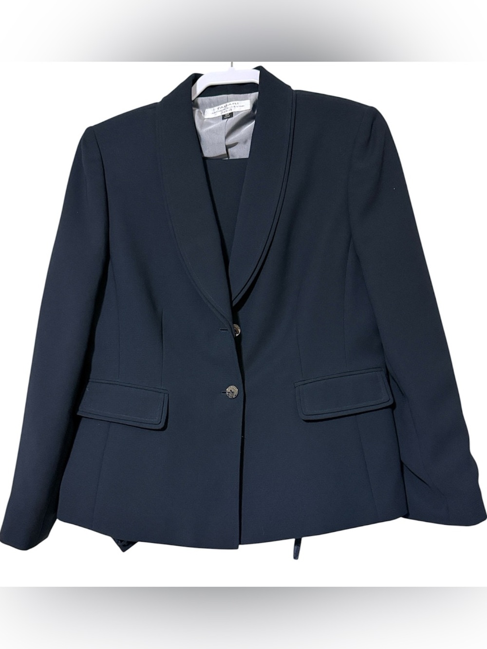 TAHARI Arthur S. Levine petite pants suit size 10P navy blue new with tags